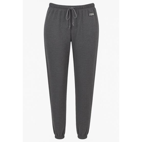 Victoria’s Secret PINK Gray Jogger Sweatpants Women’s Small Logo Drawstring - Picture 1 of 9